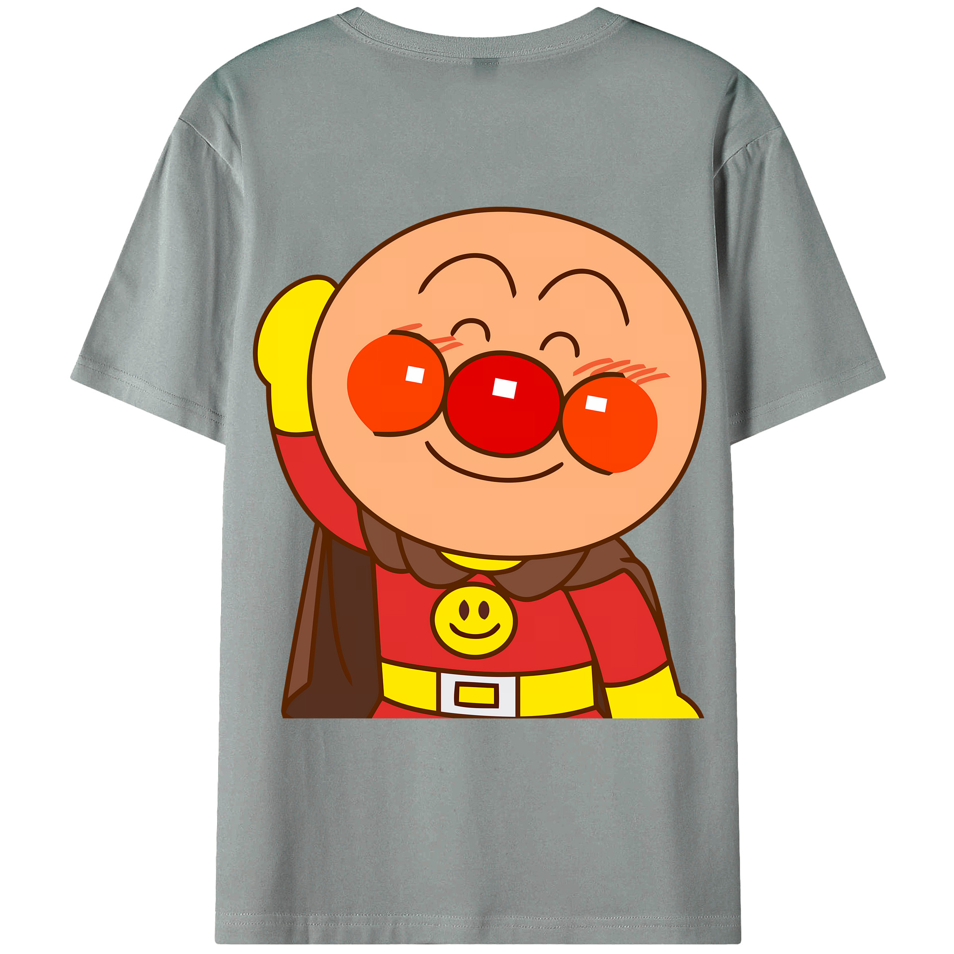 （画像用） アンパンマン Anpanman 綿100％ メンズ半袖Tシャツ（バックプリント） 通気性